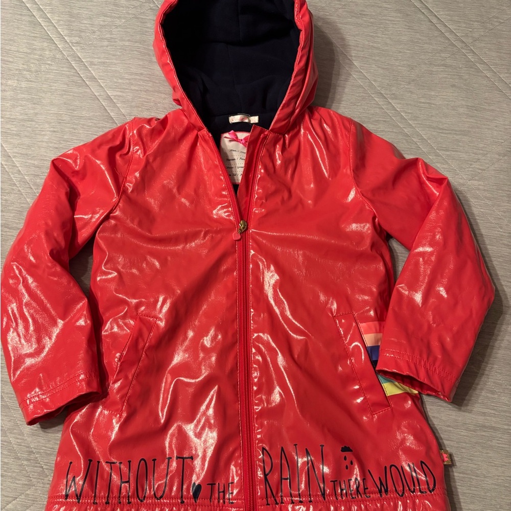 Billieblush Red Raincoat Vibrant Waterproof Design